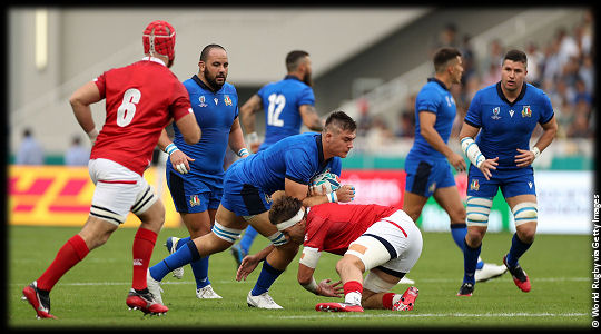 Italy v Canada Jake Polledri Josh Larsen RWC2019